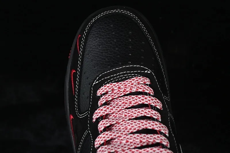 All categories Nk Air Force 1 Air Force series Nk Air Force 1 Low Air Force low-top Nike Air Force 1'07 Low black and red style Air Force 1 low-top casual sneakers SS1979-009